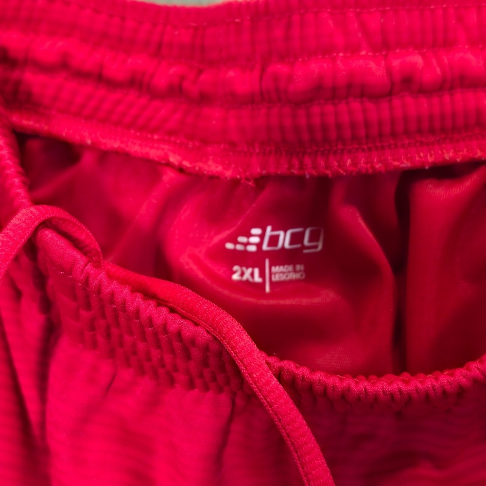 BCG‎ Women's Red Athletic Performance Shorts Size 2XL - Picture 2 of 8